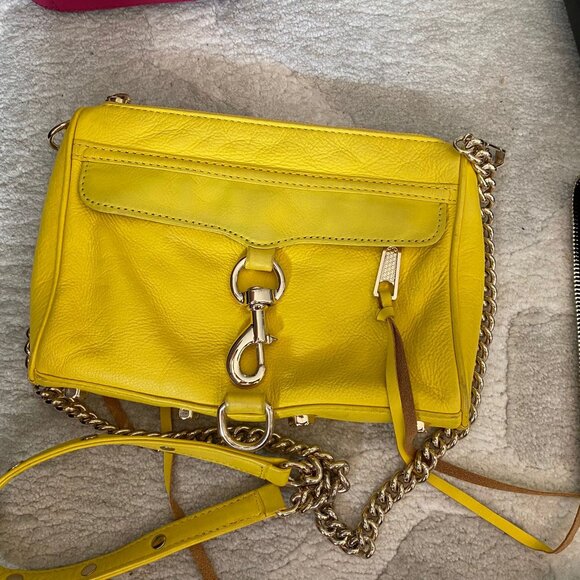 Yellow Rebecca Minkoff crossbody purse - Picture 1 of 1